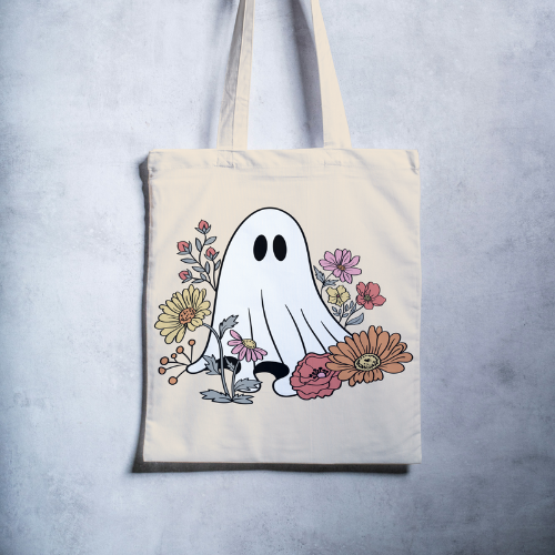 Free Spirit Wildflower Canvas Tote