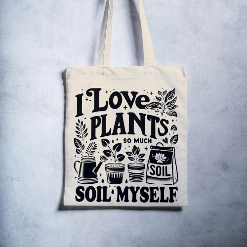 I Love Plants So Much Canvas Tote