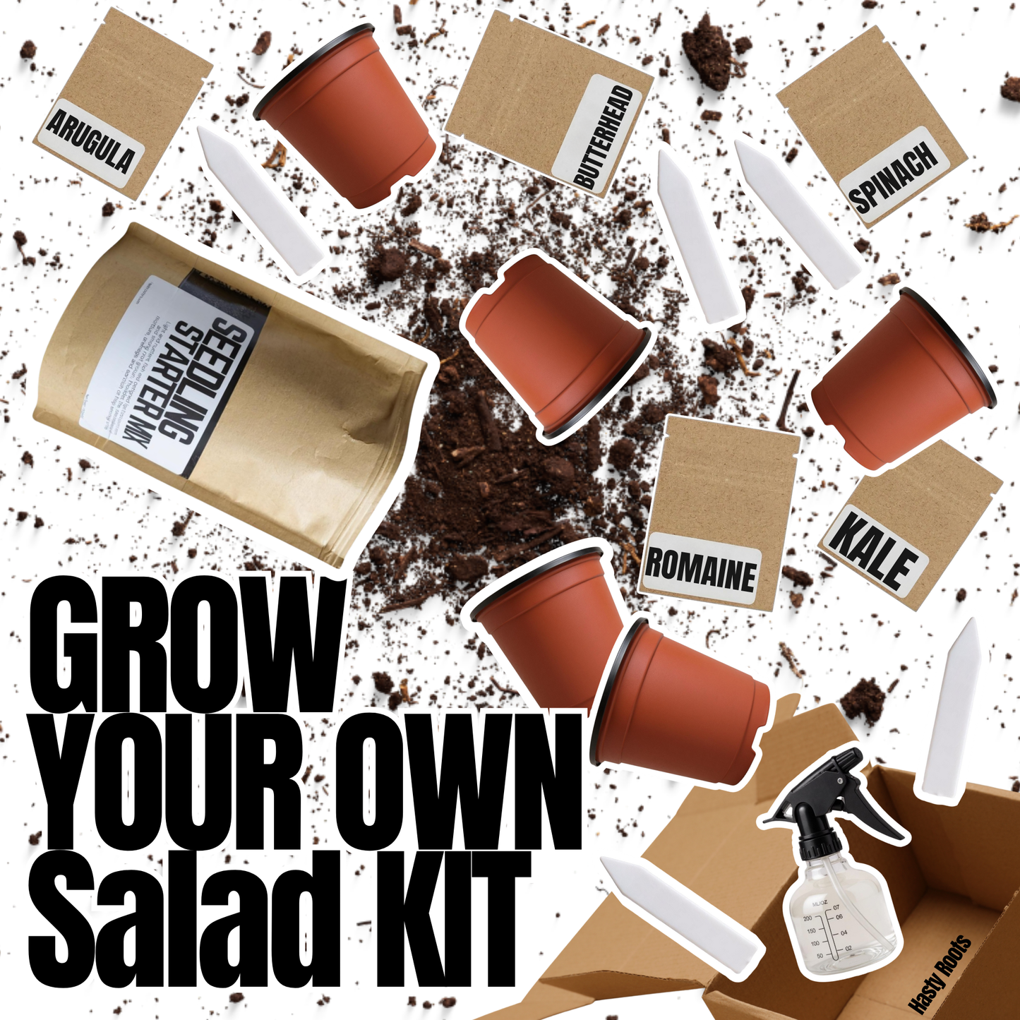Cultiva tu propio kit de ensalada