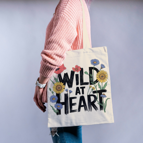 Wild at Heart Canvas Tote