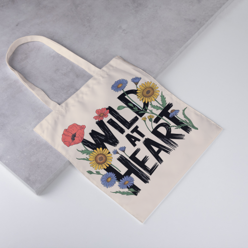 Wild at Heart Canvas Tote