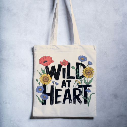 Wild at Heart Canvas Tote